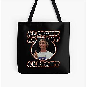 Dazed and confused cool faces smoking art All Over Print Tote Bag