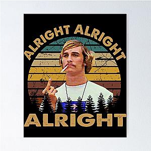 Dazed and confused retro vintage alright   Poster