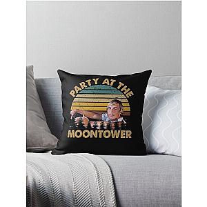 Dazed and confused retro party at the moontower Throw Pillow