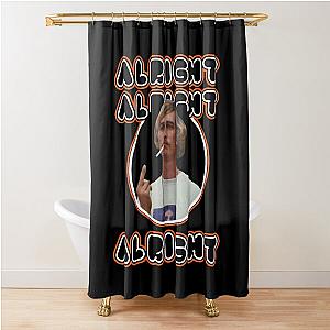 Dazed and confused cool faces smoking art Shower Curtain