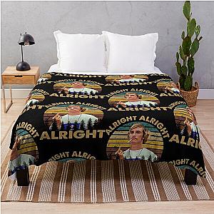 Dazed and confused retro vintage alright   Throw Blanket