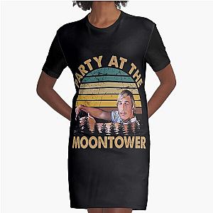 Dazed and confused retro party at the moontower Graphic T-Shirt Dress