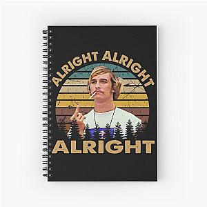 Dazed and confused retro vintage alright Spiral Notebook