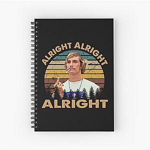 Dazed and confused retro vintage alright   Spiral Notebook