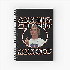 Dazed and confused cool faces smoking art Spiral Notebook