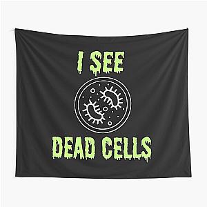 Funny Microbiology I See Dead Cells Halloween Tapestry