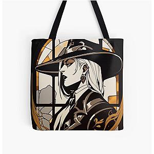 Stained Glass Deadlock All Over Print Tote Bag