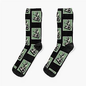 Cat DJ - Green Block Print - DJ Cat - Deadmau5 - Deadmouse Socks