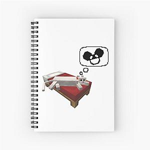 Cat dream of deadmau5 Spiral Notebook