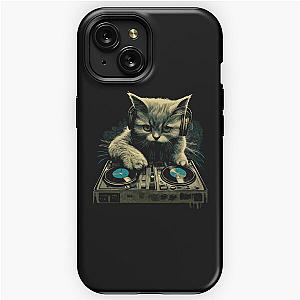 Cat DJ - Blue Kitty - DJ Cat - Deadmau5 - Deadmouse iPhone Tough Case