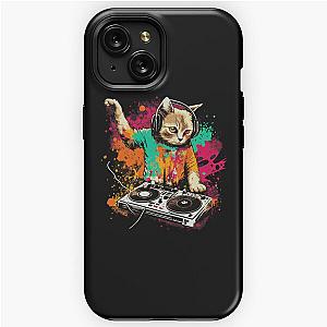 Cat DJ - Splash 90s - DJ Cat - Deadmau5 - Deadmouse iPhone Tough Case