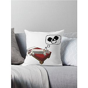 Cat dream of deadmau5 Throw Pillow