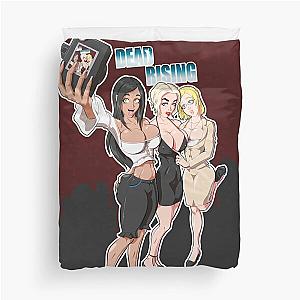 Dead Dead Rising R-ising Frank Photo-Reporter - Isabella, Cheryl and Jessi (Sticker) Duvet Cover