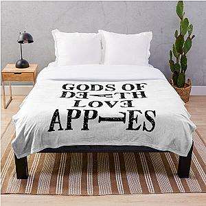 Death Note Blanket - Gods Of Death Love Apples Throw Blanket RB1908