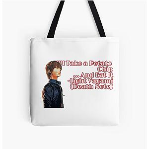 Death Note Bags - I'll Take a Potato Chip ...And Eat It All Over Print Tote Bag RB1908