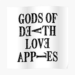 Death Note Posters - Gods Of Death Love Apples Poster RB1908