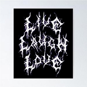 Live Laugh Love Death Metal Poster