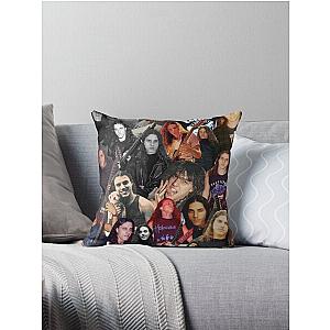 Chuck Schuldiner Collage Death Throw Pillow