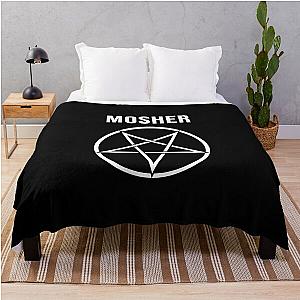 Heavy Metal Mosher Black Death Thrash Band Throw Blanket