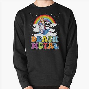 Funny Death Metal Animals Cute Unicorn Rainbow Pullover Sweatshirt