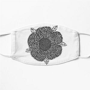 SWORN IN BAND DEATH CARD FLOWER DESIGN Flat Mask