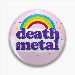 death metal rainbow shirt Pin