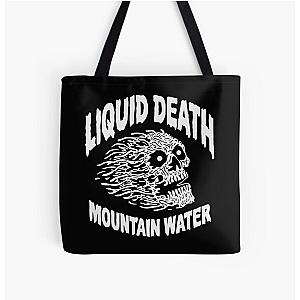 Liquid Death All Over Print Tote Bag