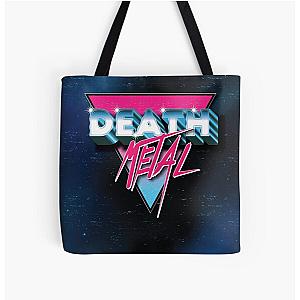 Death Metal 80s Logo All Over Print Tote Bag