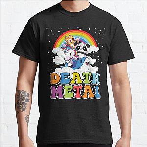 Funny Death Metal Animals Cute Unicorn Rainbow Classic T-Shirt