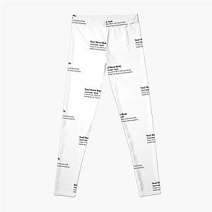 Death Cab for Cutie Aesthetic Quote Lyrics Leggings