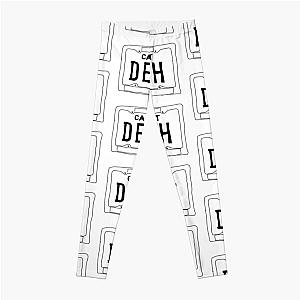 DEATH GRIPS - Government Plates Sketch Leggings RB2407