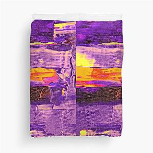 deep purple on fire Duvet Cover