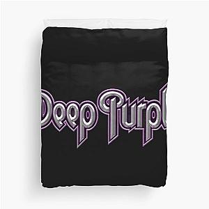 Deep Purple Text Symbol Duvet Cover