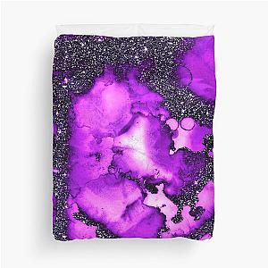 Deep Purple Galaxy Duvet Cover