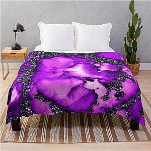 Deep Purple Galaxy Throw Blanket