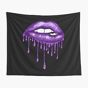 Drip Deep Purple Lips T-ShirtDrip Deep Purple Lips Tapestry