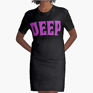 Deep Purple Graphic T-Shirt Dress