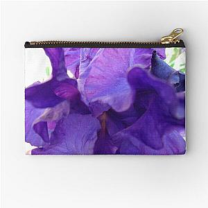 Deep Purple Iris  Zipper Pouch