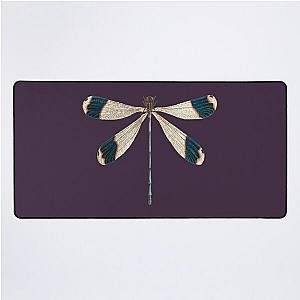 Dragonflies - Apple Deep Purple Dragonfly Merch -  iPhone 14 Deep Purple Dragonfly Desk Mat