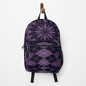 Deep Purple Ellipsed Argyle  Backpack