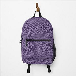 Simple Deep Purple Scales Pattern Backpack