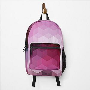 Geometric Deep Purple Pattern Backpack