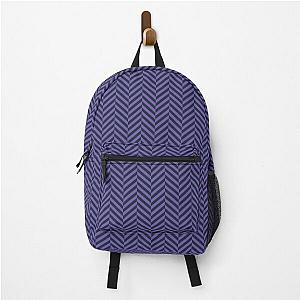 Deep Purple herringbone pattern Backpack