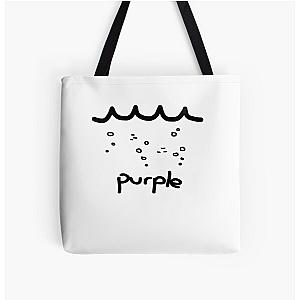 Deep Purple All Over Print Tote Bag