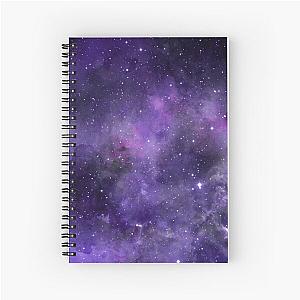 Space stars deep purple star filled sky watercolour  Spiral Notebook