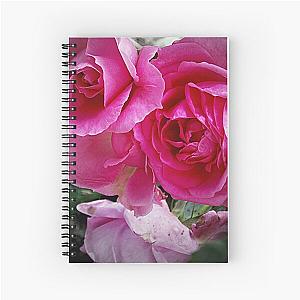 Deep Purple Roses Spiral Notebook