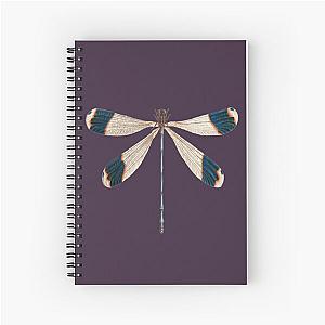 Dragonflies - Apple Deep Purple Dragonfly Merch -  iPhone 14 Deep Purple Dragonfly Spiral Notebook