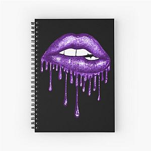 Drip Deep Purple Lips T-ShirtDrip Deep Purple Lips Spiral Notebook