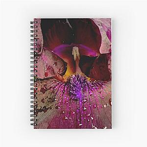 Deep Purple Iris Spiral Notebook