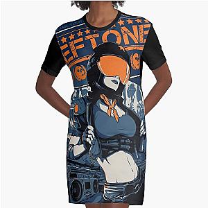 Alternative Metal Band Graphic T-Shirt Dress